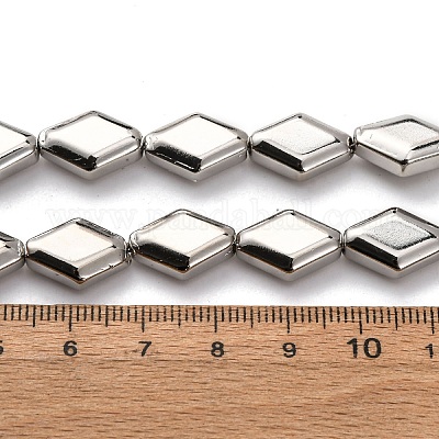 Стеклянные бусины с гальваническим покрытием  EGLA-H109-11D-1