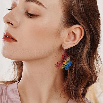 Набор для изготовления филигранных сережек своими руками DIY-SZ0008-57-1