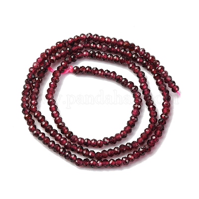 Гранат природный бисер нитей G-RM241221-O2-1