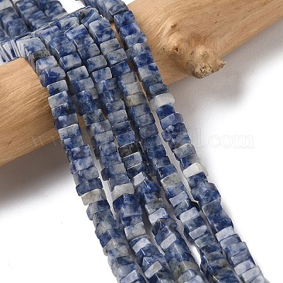 Натуральное синее пятно нитки из бисера яшмы&nbsp;G-A280-C06-01-1