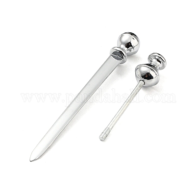 Старинный нож для писем из цинкового сплава AJEW-P114-01M-P-1