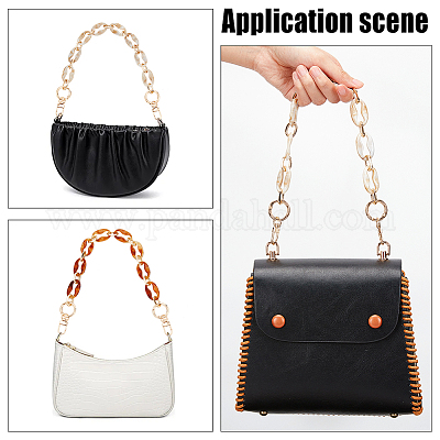 manici per borsa a catena in acrilico colorato all