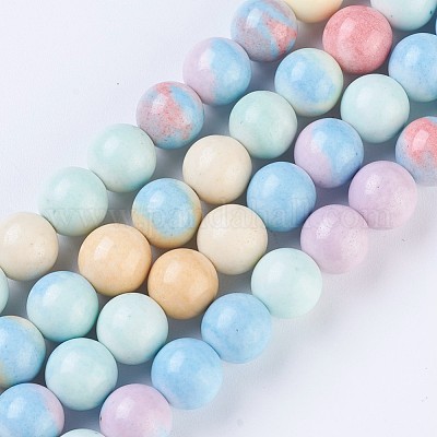 Natural Ocean Blue Agate Beads, Agate 10 mm Round Shape Beads