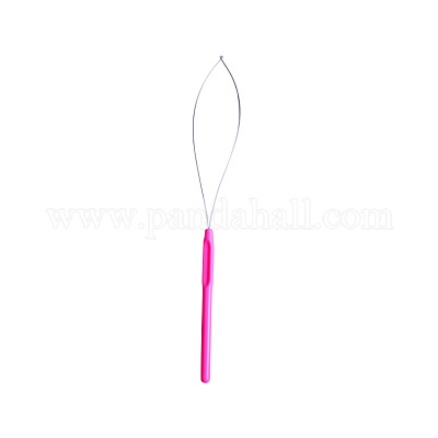 Wholesale Iron Hair Extension Loop Needle Threader 