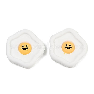 Кабошоны из смолы с изображением смайлика CRES-S372-01F-1