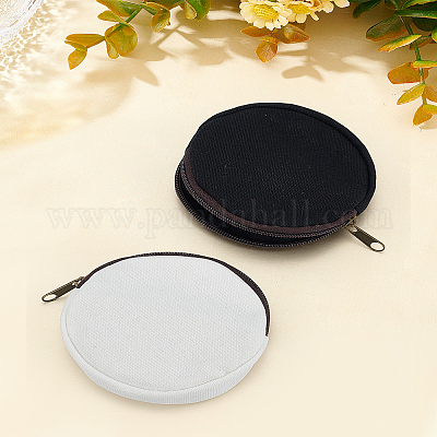 2 шт. двухцветный хлопковый кошелек для мелочи с застежкой-молнией&nbsp;ABAG-LP0001-92A-1