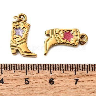 Подвески из нержавеющей стали 304 с эмалью STAS-B097-26G-06-1