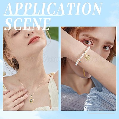 8 шт. 4 стиля латунные подвески с микропаве и кубическим цирконием KK-BBC0019-64-1