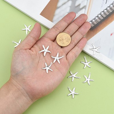 Латунные подвески морские звезды / морские звезды KK-L134-11S-1