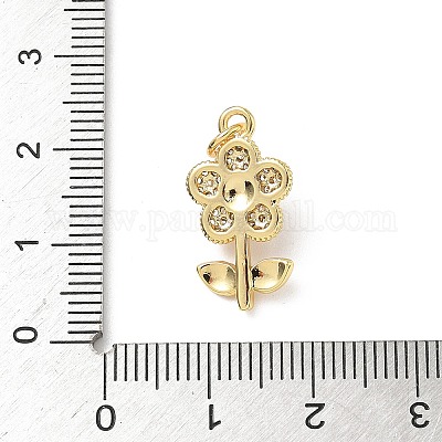 Латунные микро проложить кубического циркония подвески KK-D426-02G-1