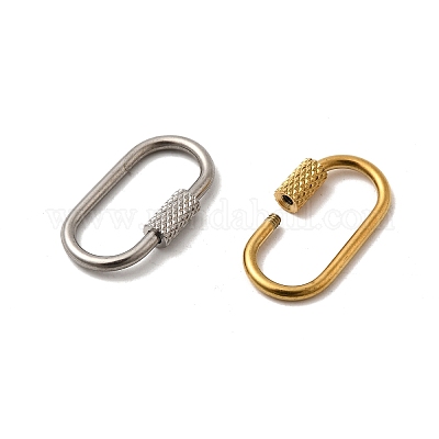 4 шт. 4 стиля ионного покрытия (IP) 304 нержавеющая сталь винтовой карабин замок подвески STAS-UN0053-30-1