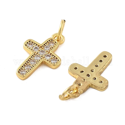 Латунные микро проложить кубического циркония подвески KK-C092-21C-G-1