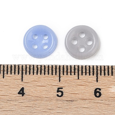 Стеклянные кнопки с 4 отверстием PORC-R010-01C-1