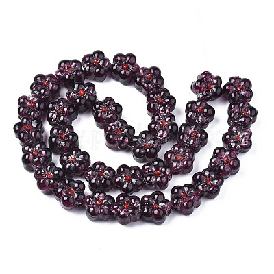 Прозрачные бусинки лэмпворк ручной работы бугристые нити LAMP-S194-022A-1