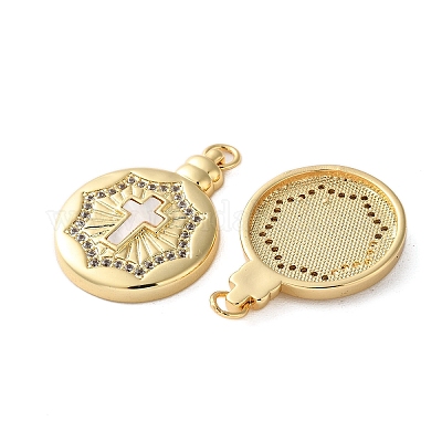 Латунные микро проложить кубического циркония подвески KK-U070-01A-G-1