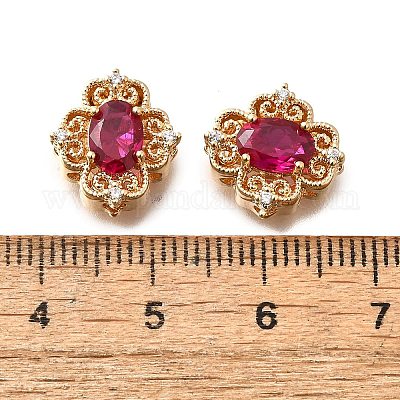 Латунные стеклянные бусины KK-M318-46G-01-1