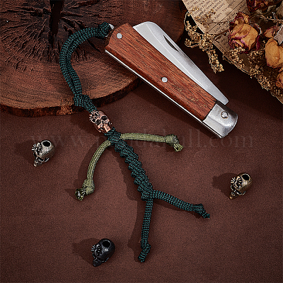 4 шт. 4-х цветные латунные европейские бусины OPDL-OC0001-01A-1