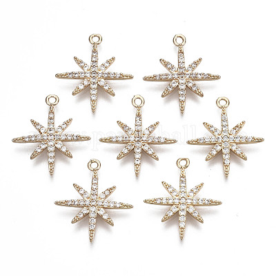 Латунные микро проложить кубического циркония подвески KK-R111-052-1