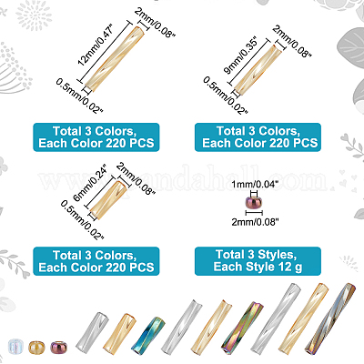 12 вид стеклянных бусин SEED-PH0001-70-1