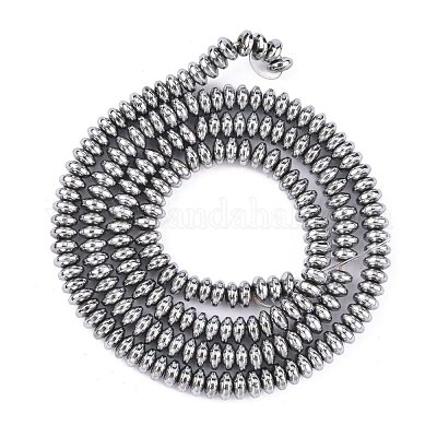 Немагнитные синтетический гематит бисер пряди G-C124-4x2mm-2-1