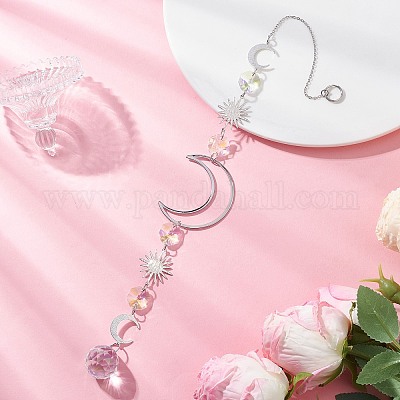 Стекло каплевидное окно висит ловцы солнца HJEW-JM04517-1