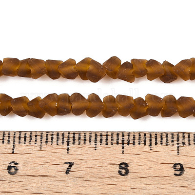 Матовые прозрачные стеклянные бусины GLAA-N016-4mm-01-1