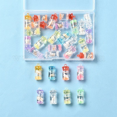 30 шт. светящиеся подвески из эпоксидной смолы RESI-FS0002-14-1