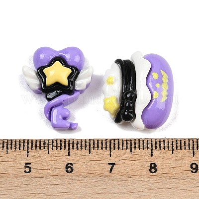 Кабошоны из непрозрачной смолы на Хэллоуин KY-P022-01M-1