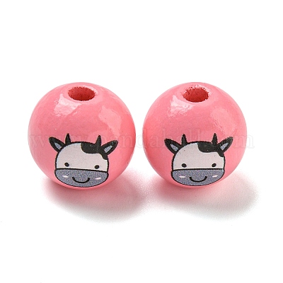 Европейский бисер из натурального дерева WOOD-F014-01G-1