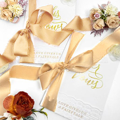 3 рулон полиэстеровой атласной ленты с потертостями OCOR-DR0001-03C-1