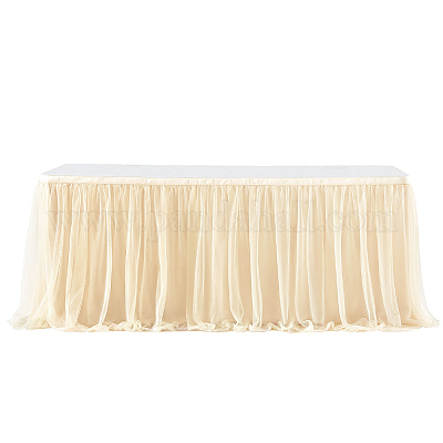 Jupe de table en polyester&nbsp;AJEW-WH20019-110C-1