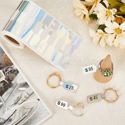 1 рулон 500 шт. голографических бумажных этикеток&nbsp;STIC-SP0001-05A-1