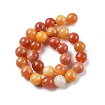 Природные многоцветные агат бисер пряди G-A261-B08-14mm-1
