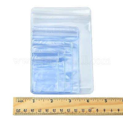 60 шт. 6 стиля прямоугольные ПВХ пакеты с застежкой-молнией OPP-FS0001-17-1