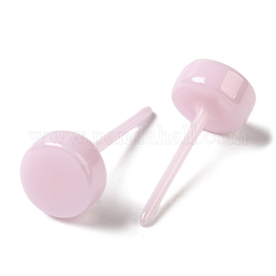 Гипоаллергенные серьги-гвоздики из биокерамики с цирконием и керамикой EJEW-F340-05C-02-1