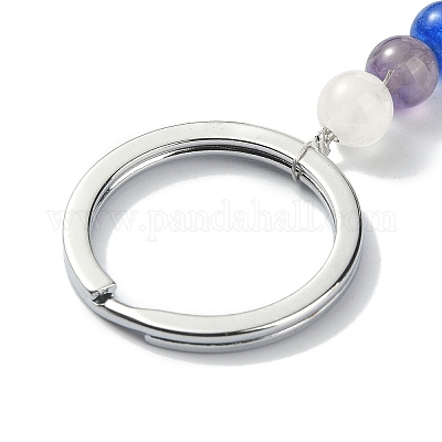 Брелок с шестигранной подвеской из драгоценных камней G-Z033-02-1