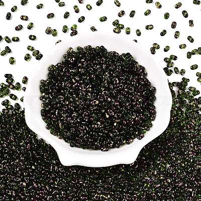 Стеклянные бусины Пикассо SEED-T006-04-19-1