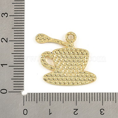 Подвески из сплава кофе с эмалью&nbsp;ENAM-B038-01G-02-1