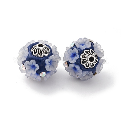 Круглые бусины из смолы ручной работы из Индонезии IPDL-P005-21AS-01-1