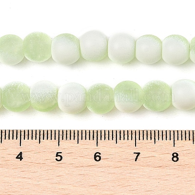 Матовое стекло треск бисер нитей GLAA-U001-6mm-M09-1