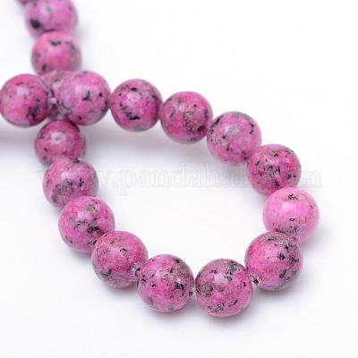 Натуральная нить из кунжутной яшмы / киви G-R345-10mm-13-1