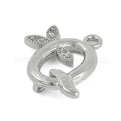 Латунные хрустальные стразы буквы звенья соединительные подвески KK-S395-06P-Q-1