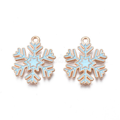 Подвески из сплава с эмалью в рождественском стиле X-ENAM-Q442-68A-1