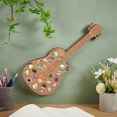 Деревянная настенная витрина для ювелирных изделий пробковый поднос AJEW-WH0348-466E-1