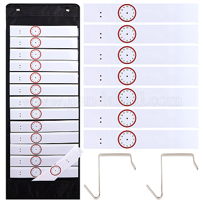 Карманный график ежедневного расписания из оксфордской ткани AJEW-WH0314-190-1