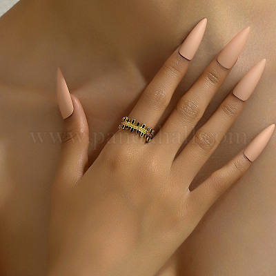 201 нержавеющая сталь винтажная мода эмалированные открытые кольца-манжеты для дам свидание отпуск подарок PZ5386-1-1