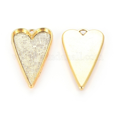 Тибетский стиль сплава сеттинги кабошон большой кулон GLF11251Y-NF-1