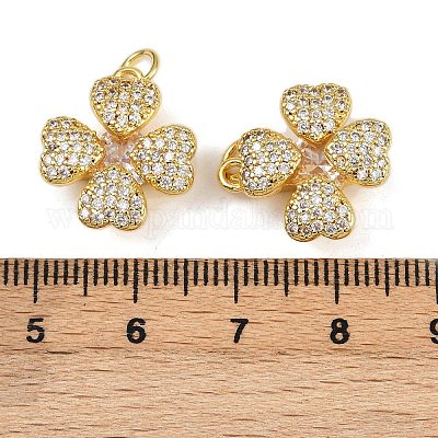 Латунные микро проложить кубического циркония подвески KK-A257-17G-1