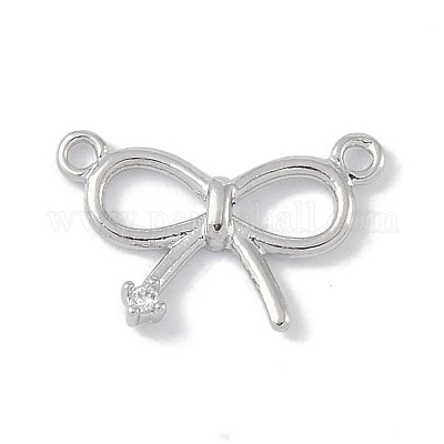 Латунные микропаве прозрачные подвески с фианитом KK-U008-01C-P-1