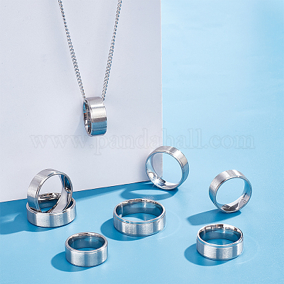 21 шт. набор из 7 колец из нержавеющей стали 201 размера для женщин RJEW-UN0002-80-1